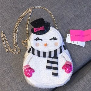 Betsey Johnson Snowgal White Purse